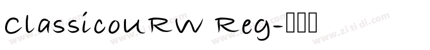 ClassicoURW Reg字体转换